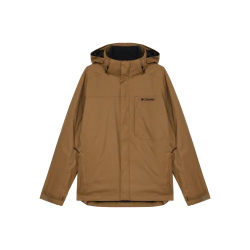 Columbia совместный бренд Hiking Outdoor Поход Термостойкая Ветровка Мужская Коричневая