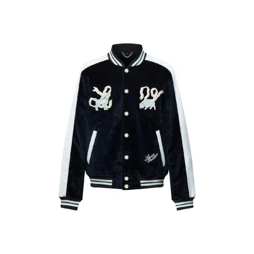 LOUIS VUITTON Хлопковый пуховик Мужской Синий Черный