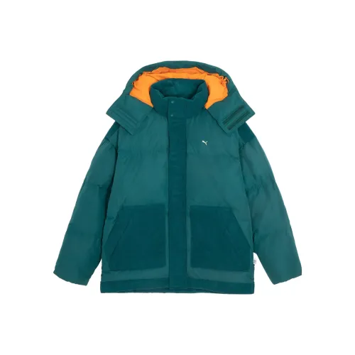 PUMA x MMQ Down Jacket Unisex Christmas Green PUMA x MMQ Пуховик Унисекс Рождественский Зеленый