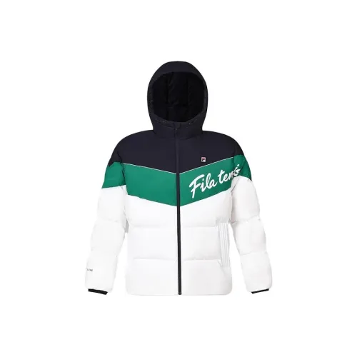FILA Нефритовый Белый Мужской Пуховик