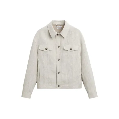 ZARA Бежевый Мужской Куртки