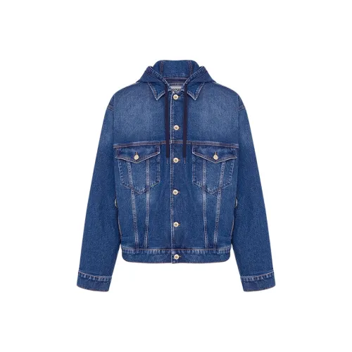 MOSCHINO Denim Jacket Unisex Blue MOSCHINO Деним Куртка Унисекс Синий