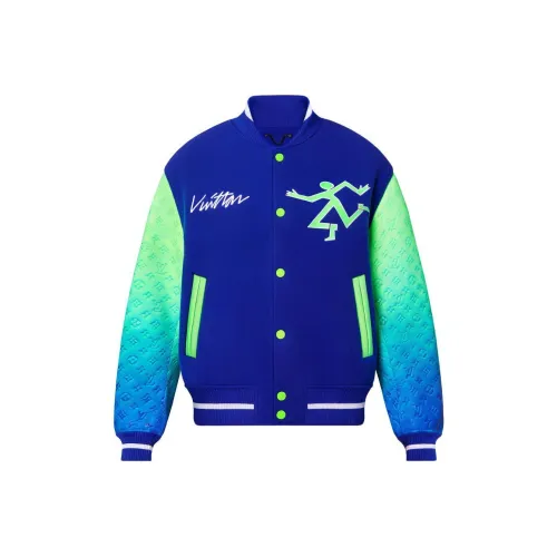 LOUIS VUITTON Бейсбольная куртка Мужская Синяя
