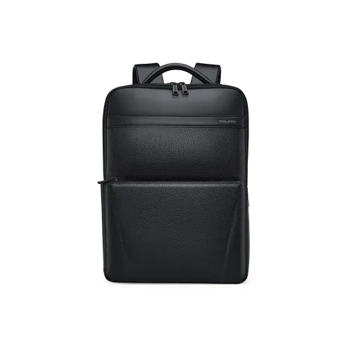 WilliamPOLO Рюкзак из коровьей кожи стандартный мужской черный