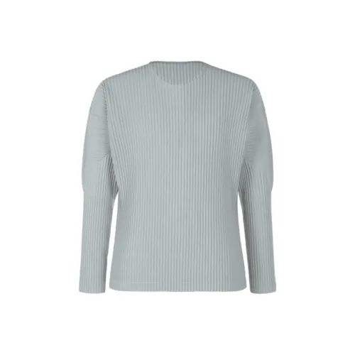 Homme Plissé Issey Miyake Серый Синий Мужская Рубашка T