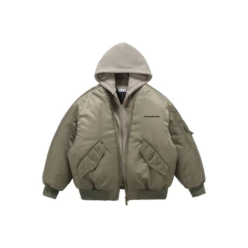 ALang Studio Хлопковый пуховик унисекс хаки