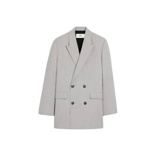 AMIPARIS SS24 Пальто Мужское Серый Белый