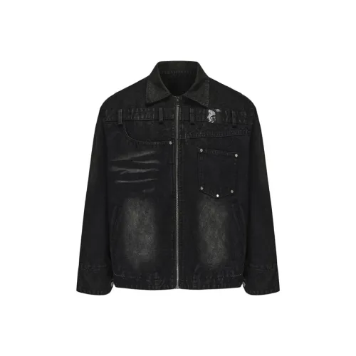 PAIKI Denim Jacket Unisex Black