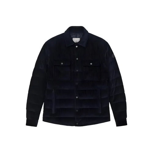 MONCLER Куртки и Пальто Мужской Морской Синий