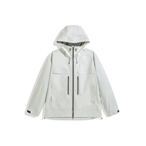 PEACEBIRD MEN Водонепроницаемый и Ветрозащитный Ветровка Мужской Белый