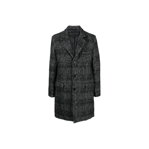 IRO NIGHT Черное/Белое Мужское Пальто