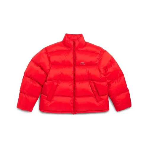 Balenciaga Пуховик Свободного кроя Мужской Красный