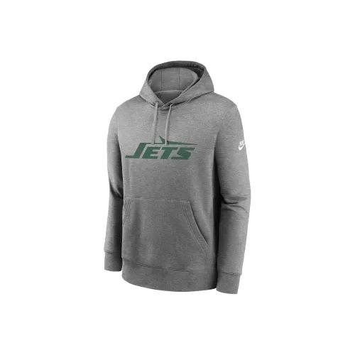 nike NFLNew York Jets FW24 Rewind Клуб Логотип Толстовка Мужской Серый