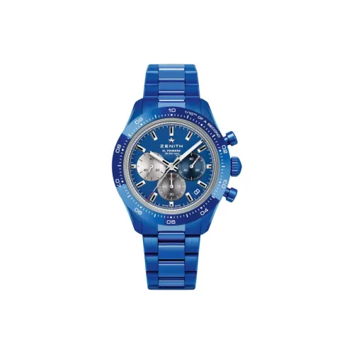 Zenith Автоматический Механический Механизм Мужские Часы 41 мм Синий