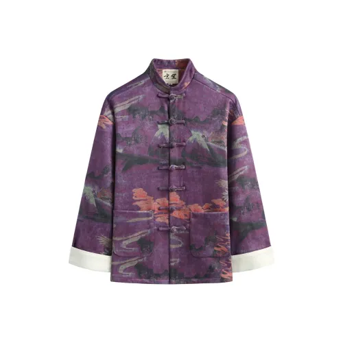 XUANSHENG Куртки Пальто Мужской Фиолетовый Сияющий