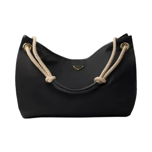 PRADA RE Нейлоновая ткань Сумка через плечо Большая Женская Черная