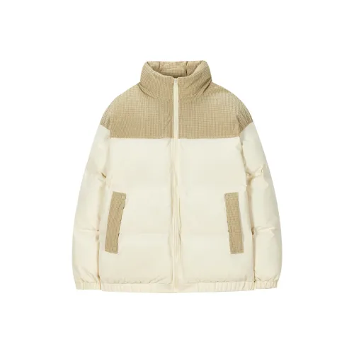 HOLDFREE Экрю Унисекс Объемные куртки (пуфы)