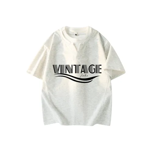FAKE VINTAGE T-Shirt Унисекс Серый