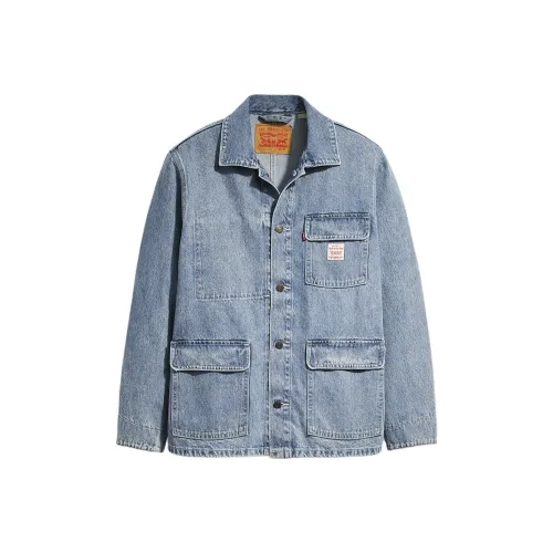Levis Blue Men's Denim Jackets Левис Синий Мужские Джинсовые Куртки