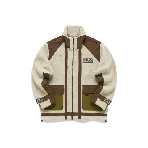 FILA FUSION FILA FUSION Hakusan l collaboration Collection Бежевый Мужской Бархатные куртки