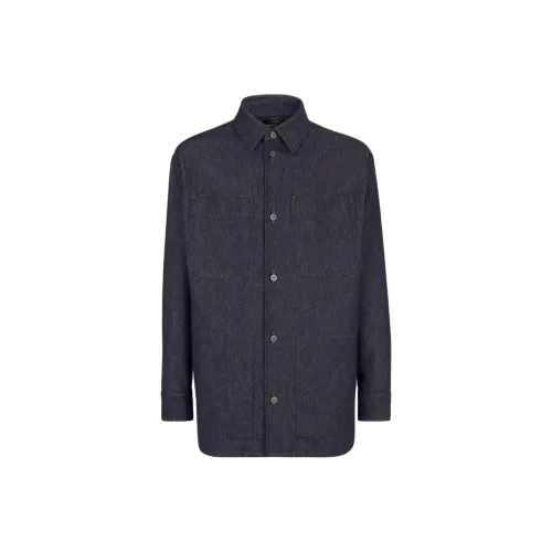 FENDI FW24 Denim Jacket Men's Blue