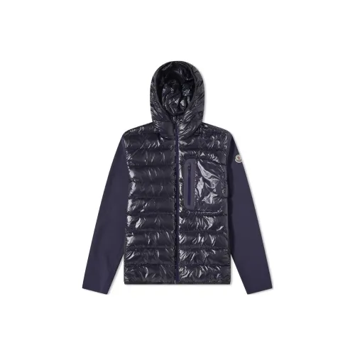 MONCLER Морской Синий Мужской Пуховик