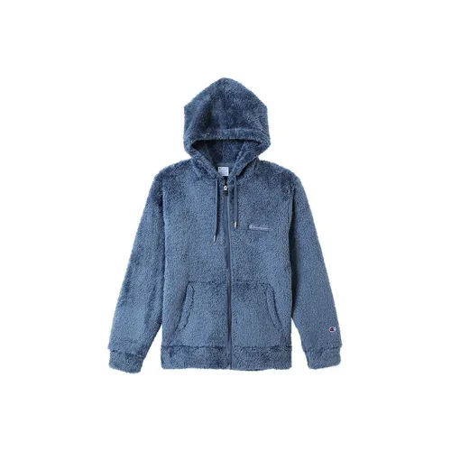 Champion Velvet Feel Куртка Японская версия Унисекс Windsor Синий