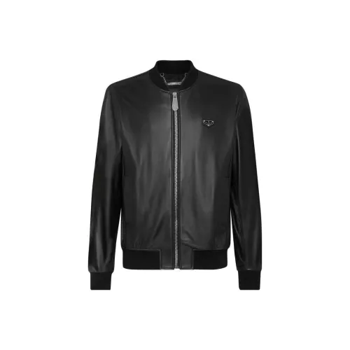 PHILIPP PLEIN Мужские черные куртки