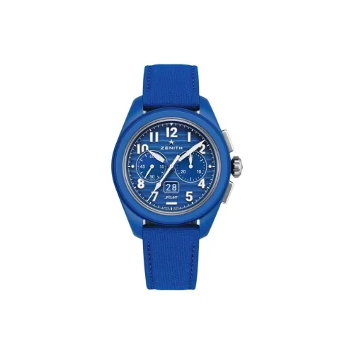 Zenith Автоматический Механический Механизм Мужские Часы 42 мм Синий