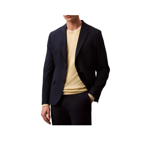 CALVIN KLEIN Бизнес-костюм мужской темно-синий драгоценный камень