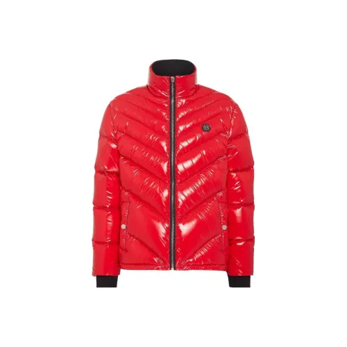 PHILIPP PLEIN Красный Мужской пуховик