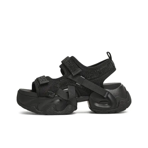 teenmix Сверкающий страз One Ремень Сандалии Женские