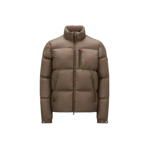 Moncler Besbre Series Пуховик Мужской Коричневый