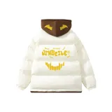 Абрикосовый хлопковый пуховик