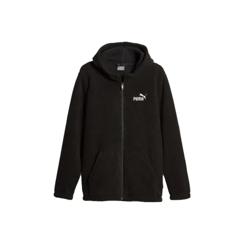 PUMA Ветровка с капюшоном ESS+ из бархата Feel мужская черная