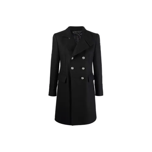 BALMAIN Черное Мужское Пальто