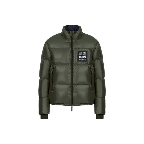 ARMANI EXCHANGEAE FW22 Пуховик Мужской Армейский Зеленый