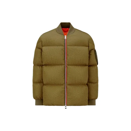 Moncler Оливково-зеленый Мужской Пуховик