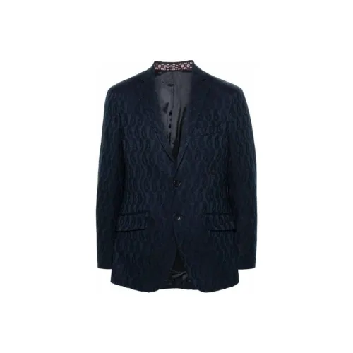 ETRO Синий Мужской Деловой Костюм