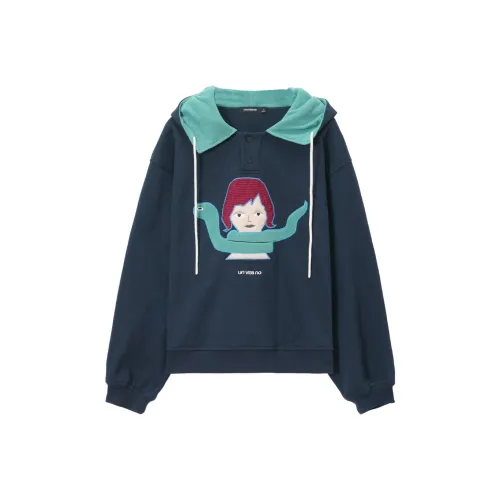 UNVESNO Сумеречный синий Унисекс Свитшоты