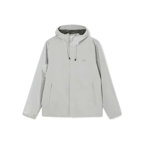 LACOSTE Светло-серые мужские куртки