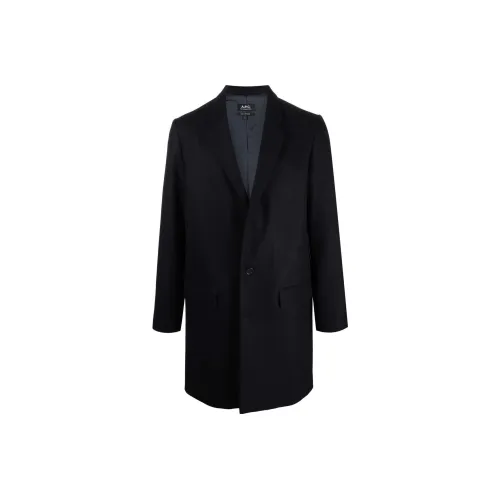 A.P.C. Joint Paragraph Темно-синий Мужской Пальто