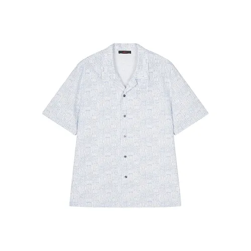 CROQUIS Черная нить Рубашка Мужская Синяя