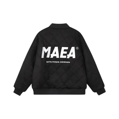 MAEA Буква Diamond Бейсбольный воротник Свободный крой Утолщенный пуховик Унисекс