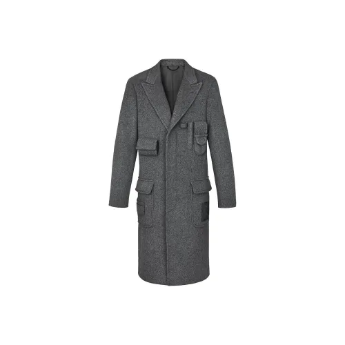 LOUIS VUITTON Новые ежеквартальные продукты LV Серое мужское пальто