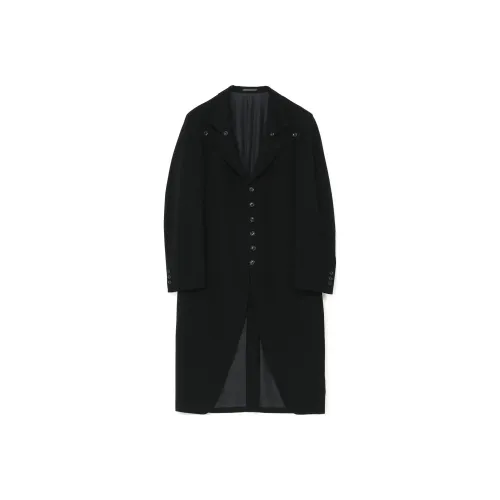 Yohji Yamamoto Черное Мужское Пальто