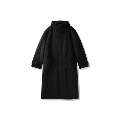 SHANTREE Черное унисекс пальто