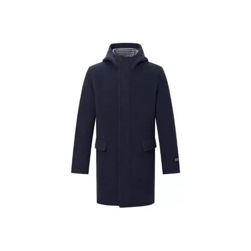 HAZZYS Темно-синий Мужской Пальто