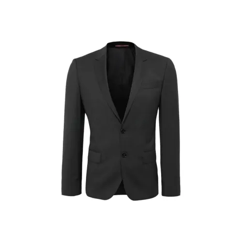 Hugo Boss Бизнес-костюм Пальто Мужской Черный