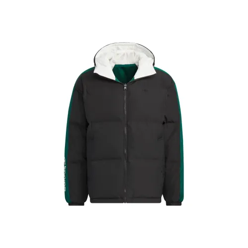 Adidas Originals Пуховик Мужской Лесной Зеленый Черный